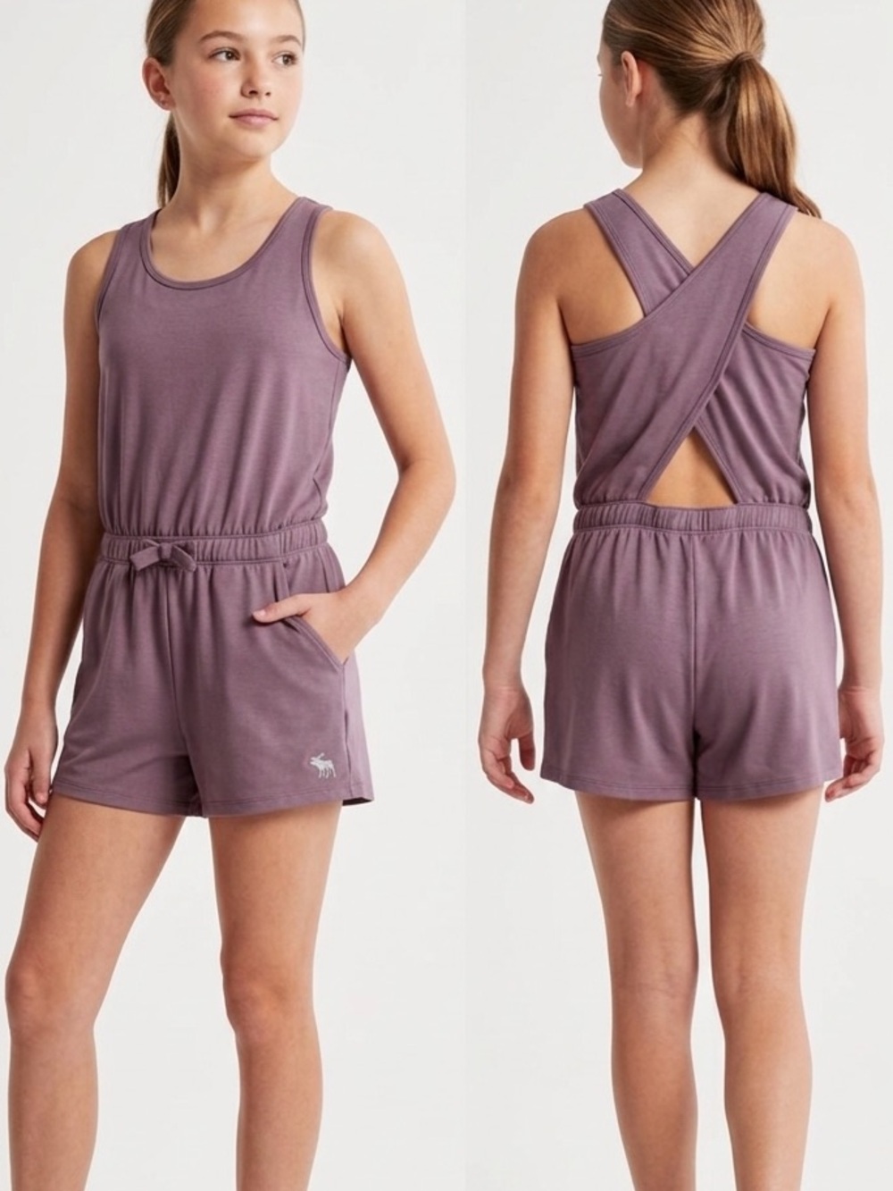 Abercrombie Purple One-Piece Romper size 15/16 girls